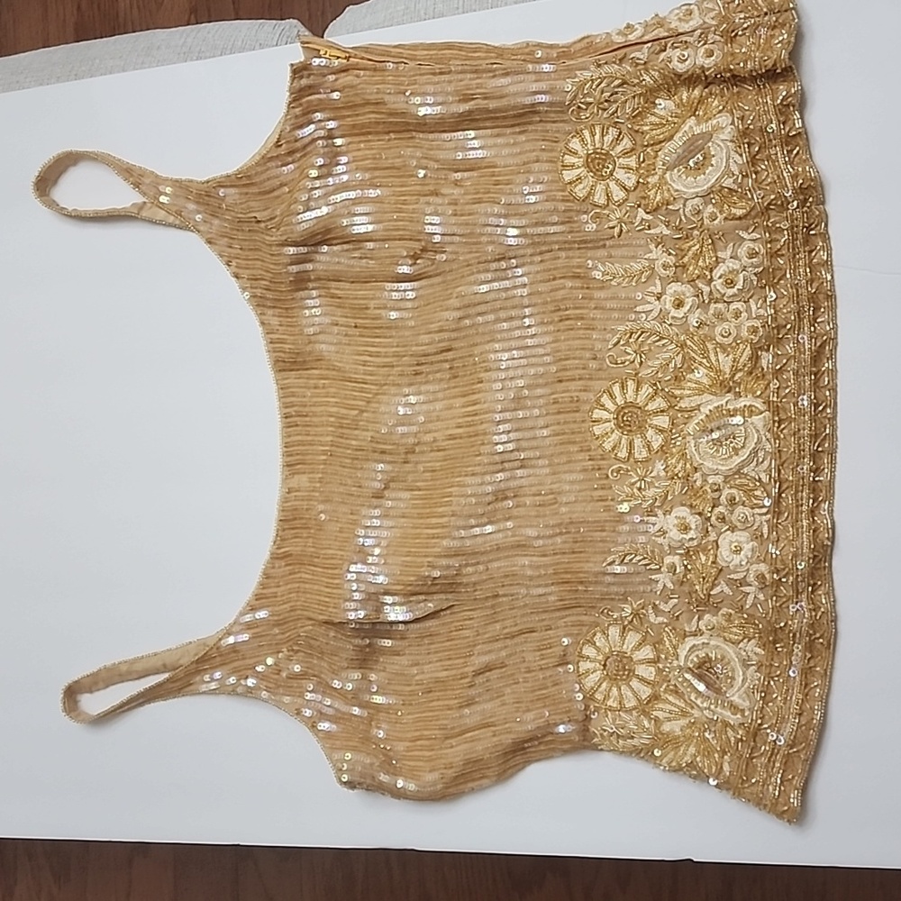 Escada Silk Sequence Blouse Size 42